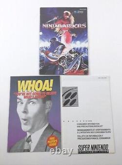 Ninja Warriors Super Nintendo SNES Authentic CIB Rare Read Notes Box Condition