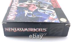 Ninja Warriors Super Nintendo SNES Authentic CIB Rare Read Notes Box Condition