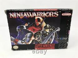 Ninja Warriors Super Nintendo Snes Complete in box CIB RARE GAME