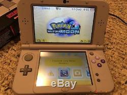 Nintendo 3DS XL SNES Edition Game System with Super Mario Kart Pokemon Ultramoon