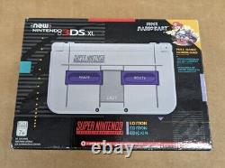 Nintendo 3DS XL Super Nintendo SNES Limited Edition Complete CIB With Games