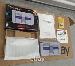 Nintendo 3DS XL Super Nintendo SNES Limited Edition Complete CIB With Games