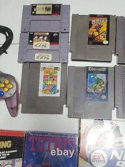Nintendo Cib 64 Snes Game Lot Untested As Is Wholesale Bulk Lot Free Ship Mario