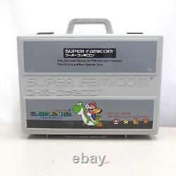 Nintendo Japanese Super Famicom Super Mario Storage Case SNES bundle with 5 game