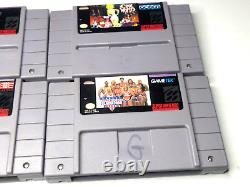 Nintendo SNES Bundle 8 Games + 2 Controllers, Super Mario Kart, Tested Works