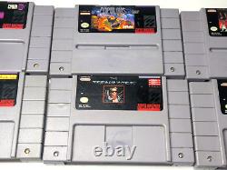Nintendo SNES Bundle 8 Games + 2 Controllers, Super Mario Kart, Tested Works