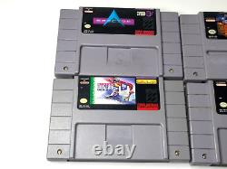 Nintendo SNES Bundle 8 Games + 2 Controllers, Super Mario Kart, Tested Works