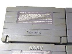 Nintendo SNES Bundle 8 Games + 2 Controllers, Super Mario Kart, Tested Works