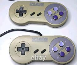 Nintendo SNES Bundle 8 Games + 2 Controllers, Super Mario Kart, Tested Works
