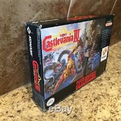 Nintendo SNES Super Castlevania IV 4 Complete With Manual/Inserts Authentic