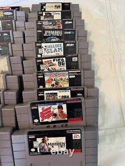 Nintendo SNES Super Nintendo Console Mega Bundle 20 Games & 2 Controllers