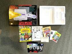 Nintendo SNES Super Set Console Original Box & Styrofoam Insert RARE WAL MART