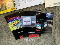 Nintendo SNES Super Set Console Original Box & Styrofoam Insert RARE WAL MART
