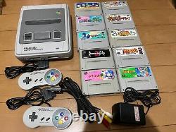 Nintendo Super Famicom Console & 10 Games Japan SNES 3