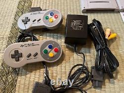 Nintendo Super Famicom Console & 8 Games Japan SNES 240728