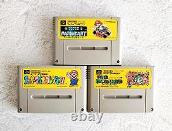 Nintendo Super Famicom Console Bundle 12 Games Controllers SNES SFC Japan Tested