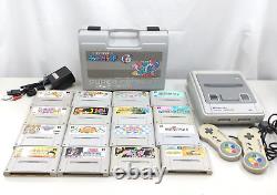 Nintendo Super Famicom Yoshi Island Case bundle console& 16 games Japanese SNES