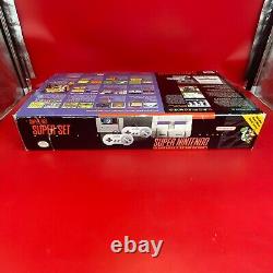 Nintendo Super Set SNES CIB Complete in Box w Tray Cover, Baggies Inserts Ties