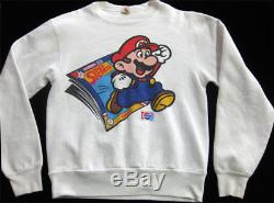 Nintendo ULTRA RARE Super Secrets Sweater Shirt VTG Pepsi Promo Mario SNES NES