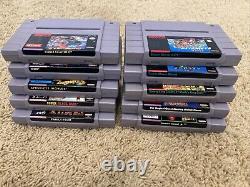 OEM Super Nintendo System SNES Console Bundle 10 games, Controllers Tested