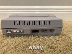 OEM Super Nintendo System SNES Console Bundle 10 games, Controllers Tested