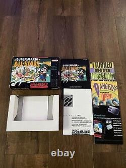 ORIGINAL BOX & INSERTS ONLY- Super Mario All Stars Super Nintendo, SNES