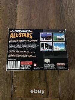 ORIGINAL BOX & INSERTS ONLY- Super Mario All Stars Super Nintendo, SNES