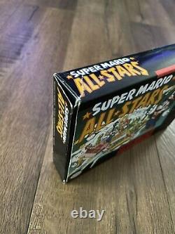 ORIGINAL BOX & INSERTS ONLY- Super Mario All Stars Super Nintendo, SNES