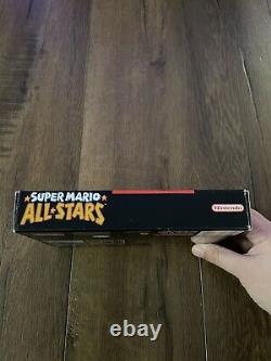 ORIGINAL BOX & INSERTS ONLY- Super Mario All Stars Super Nintendo, SNES