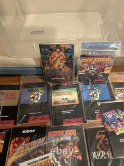 OVER 75+ Nintendo SNES Super Nintendo Manuals Lot Bundle Mega Man, Mario, Zelda