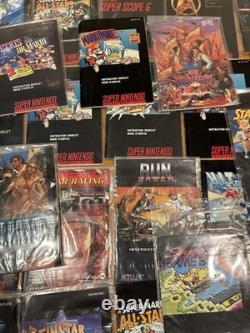 OVER 75+ Nintendo SNES Super Nintendo Manuals Lot Bundle Mega Man, Mario, Zelda