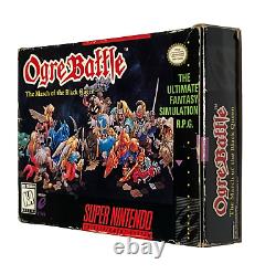 Ogre Battle The March of the Black Queen Super Nintendo 1993 SNES Complete Rare