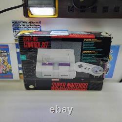 Original Console Super Nintendo Snes System (Cib) (Condition-)