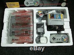 Original SNES Super Nintendo Boxed complete with Mario cart & 12 Boxed Games