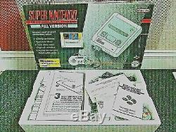 Original SNES Super Nintendo Boxed complete with Mario cart & 12 Boxed Games