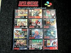 Original SNES Super Nintendo Boxed complete with Mario cart & 12 Boxed Games