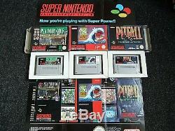 Original SNES Super Nintendo Boxed complete with Mario cart & 12 Boxed Games