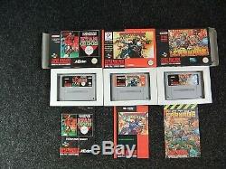 Original SNES Super Nintendo Boxed complete with Mario cart & 12 Boxed Games