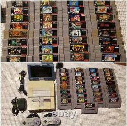 Original SNES Super Nintendo Travel In Car & Home Lot Bundle