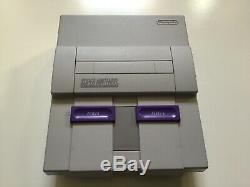 Original Super Nintendo Console Snes Game System + Premium Controllers + Hookups