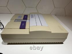 Original Super Nintendo SNES Console System With Two OEM Controllers Tested