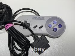 Original Super Nintendo SNES Console System With Two OEM Controllers Tested