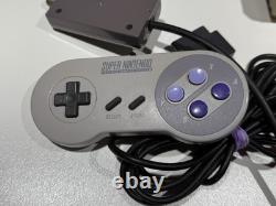 Original Super Nintendo SNES Console System With Two OEM Controllers Tested