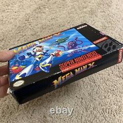 Original Super Nintendo SNES Video Game Mega Man X in Box With Manual- Tested