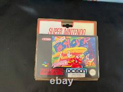 PUSH OVER super nintendo PAL snes new hard blister new sealed GAME SEALED