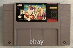 Packy & Marlon (SNES, Super Nintendo) Game Manual Box Extremely Rare Tested
