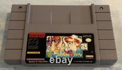 Packy & Marlon (SNES, Super Nintendo) Game Manual Box Extremely Rare Tested