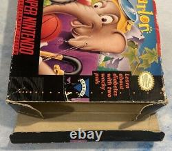 Packy & Marlon (SNES, Super Nintendo) Game Manual Box Extremely Rare Tested