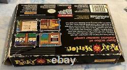 Packy & Marlon (SNES, Super Nintendo) Game Manual Box Extremely Rare Tested