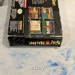 Packy & Marlon (SNES, Super Nintendo) Game Manual Box Extremely Rare Tested